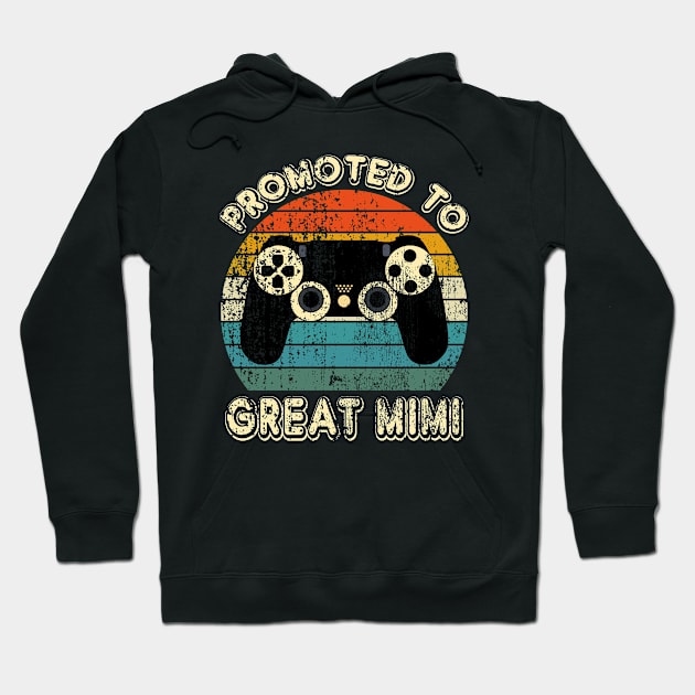 Promoted To Great Mimi/ Grandma Gift Hoodie by UranusArts